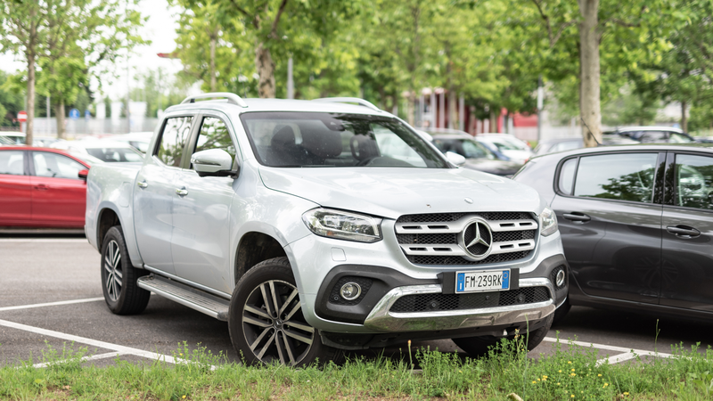 The Mercedes Navara, sorry I mean X-Class